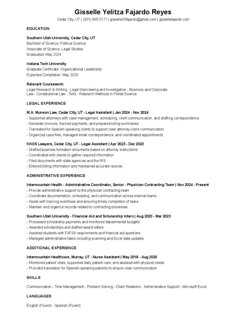 Gisselle Fajardo – Resume Pdf 791x1024